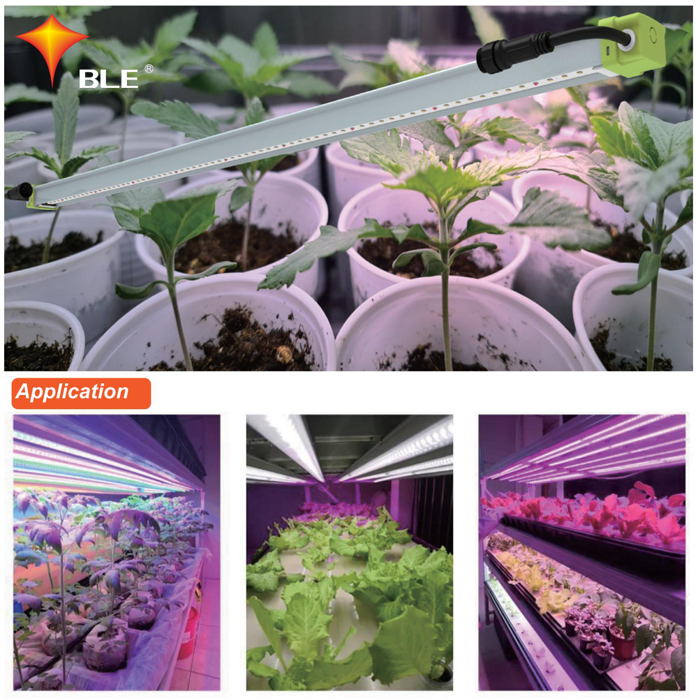 Luz de cultivo LED lineal agrícola de 40 vatios para plantas en maceta